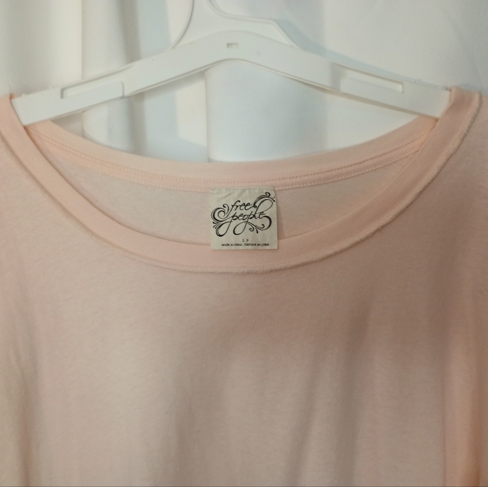 Free People Still Got It Top Small Pink Mesh Ruffle Bell Sleeve Coquette Ballet - Picture 4 of 13